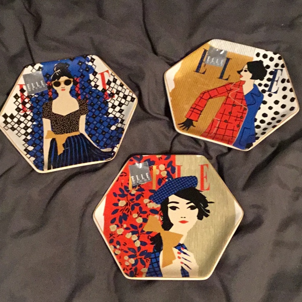 Elle decor coasters/trays